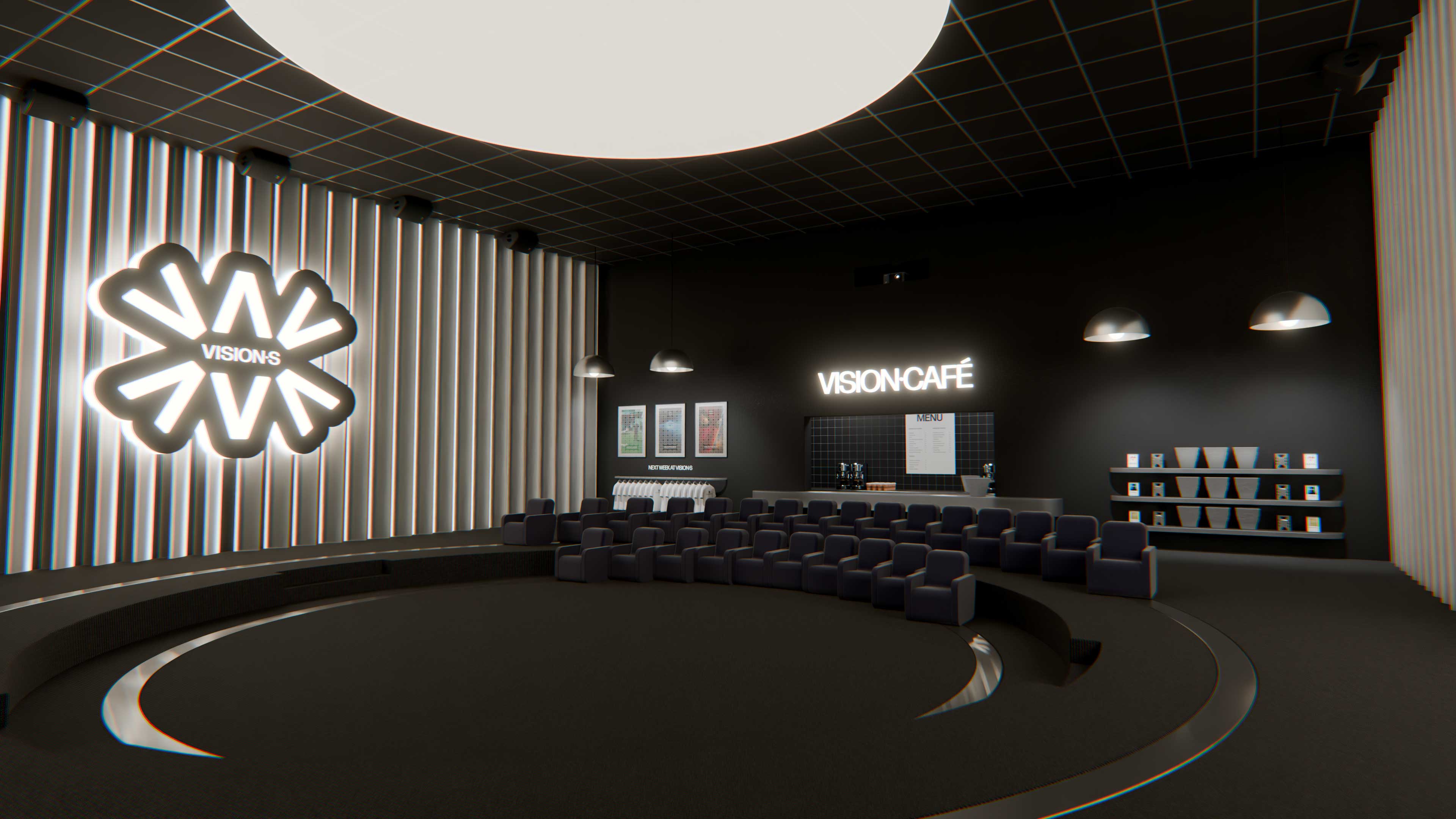 Vue large de l’espace café VISION∙S