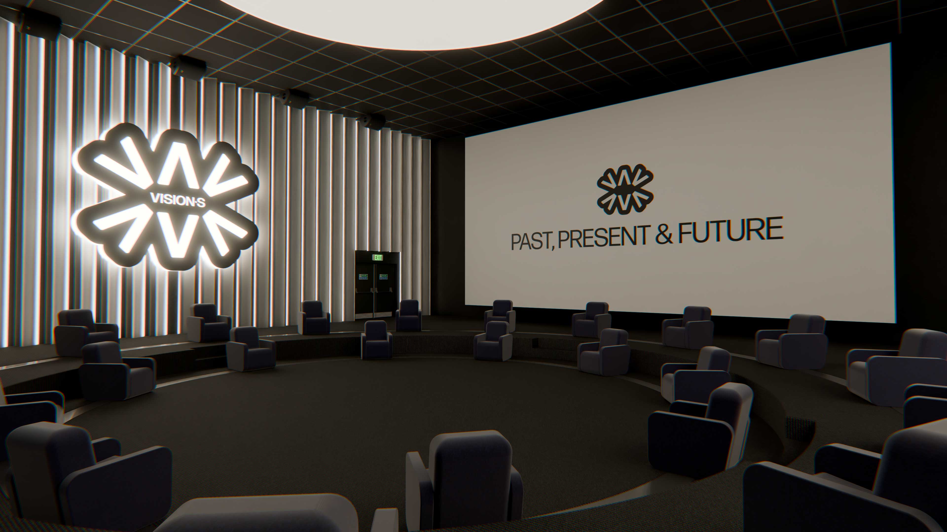 Sortie de la salle de cinéma VISION∙S